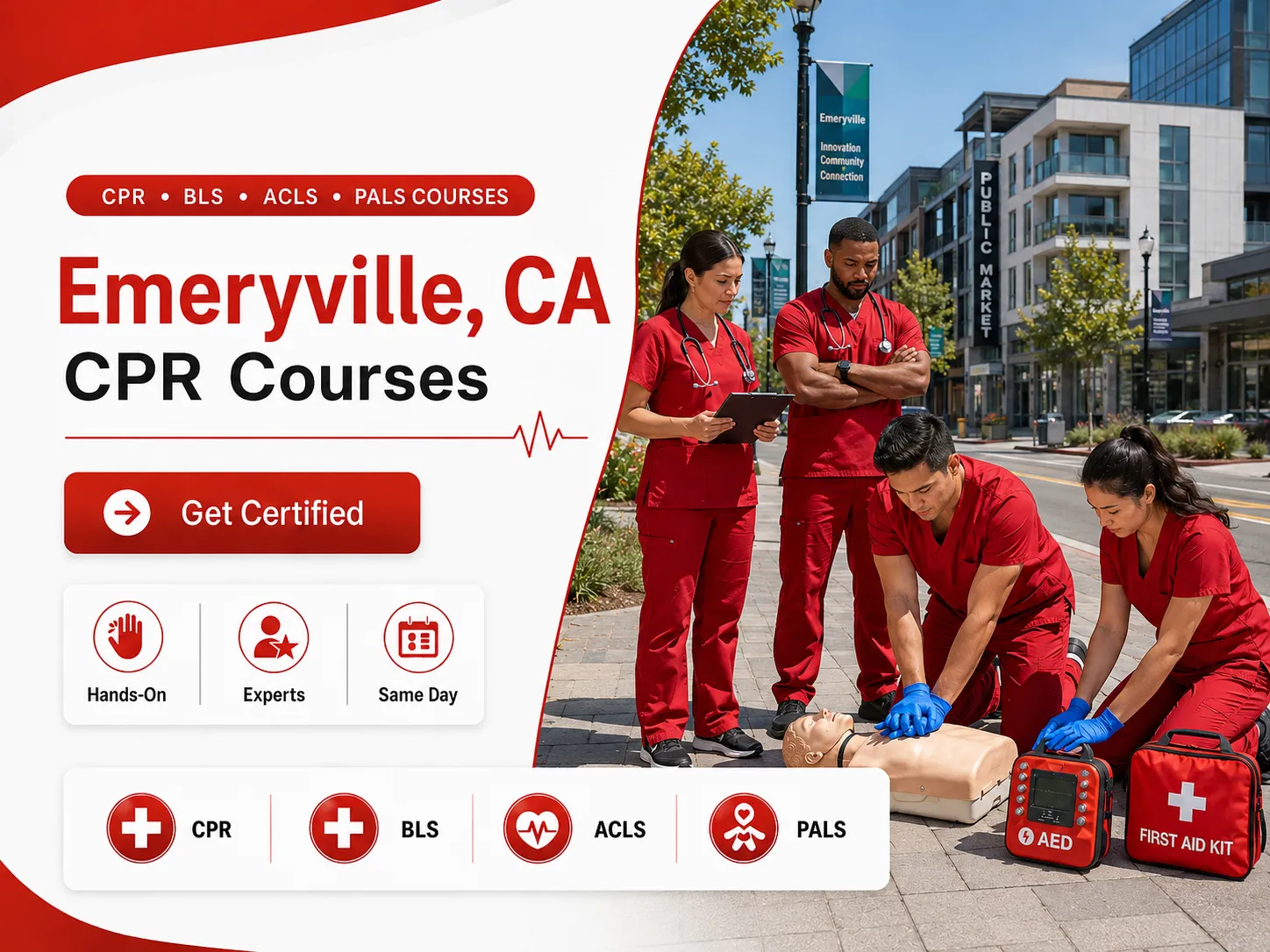 ACLS and PALS certification class in Emeryville, California