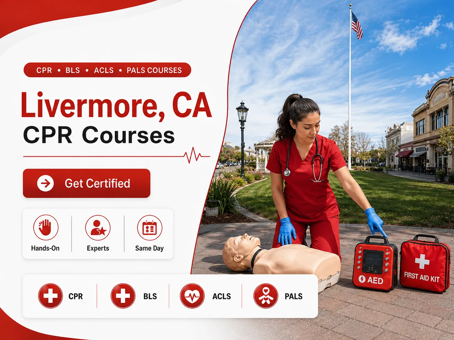 ACLS training with cardiac monitors in Livermore, CA