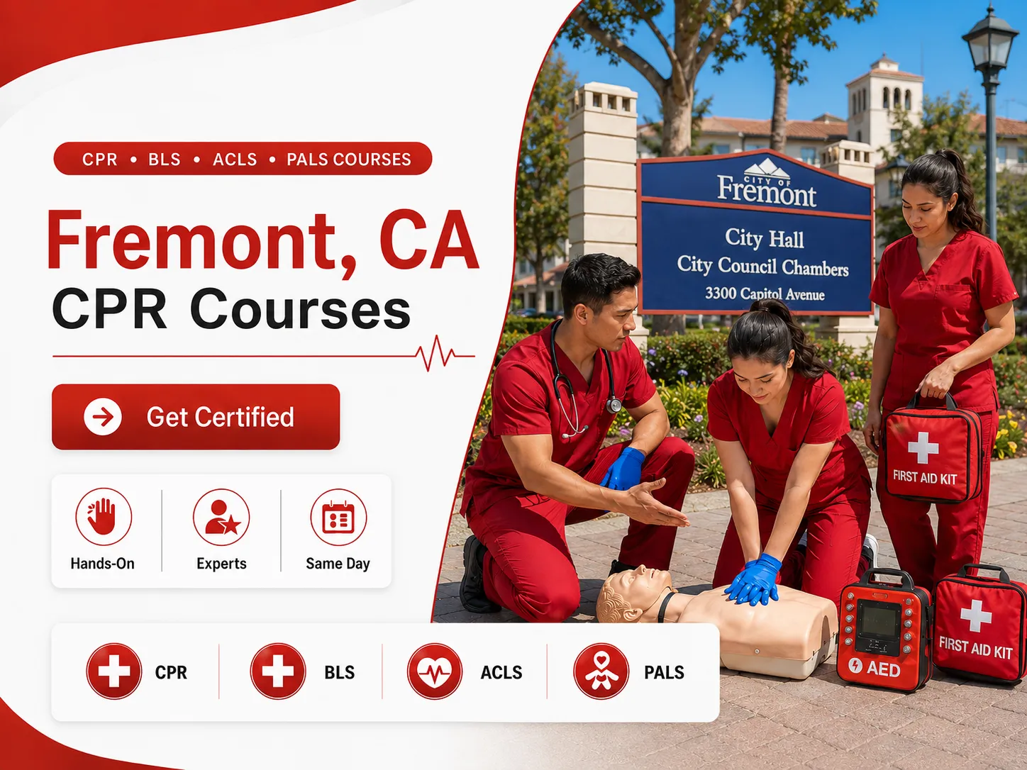 PALS pediatric advanced life support training in Fremont, CA