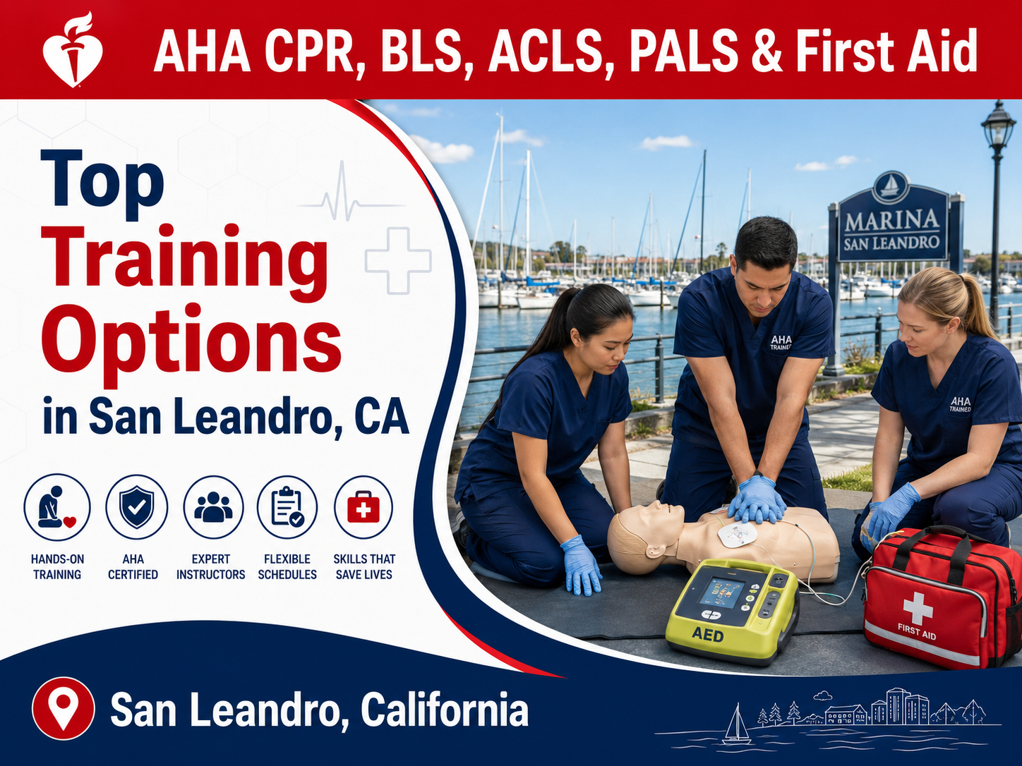 Top 5 Places To Find American Heart Association BLS, ACLS, PALS, CPR, and First-aid Certification Courses in San Leandro, CA